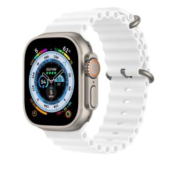 Oceánský řemínek pro Apple Watch Series 6/5/4 a SE (40mm) - Bílý