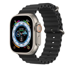 Oceánský řemínek pro Apple Watch Series 6/5/4 a SE (40mm) - Černý