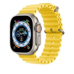 Oceánský řemínek pro Apple Watch Series 6/5/4 a SE (40mm) - Žlutý