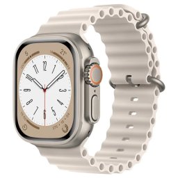 Oceánský řemínek pro Apple Watch Series 3/2/1 (38mm) - Hvězdně bílý