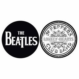 podložka na gramofon (set 2ks) THE BEATLES - SGT. PEPPER DRUM - RAZAMATAZ - SM045