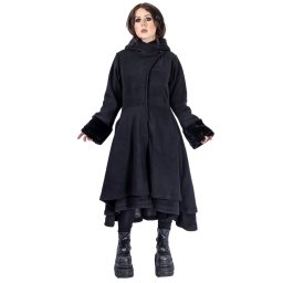 kabát dámský VIXXSIN - GLOAMING - BLACK - POI1164