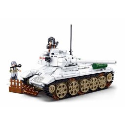 Sluban stavebnice STŘEDNÍ TANK T-34/85 BÍLÝ