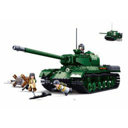 Sluban stavebnice TĚŽKÝ TANK IS-2 2v1