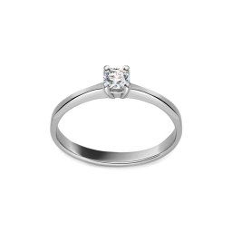 Diamantový zásnubní prsten z bílého zlata 0,220 ct ALBR106A