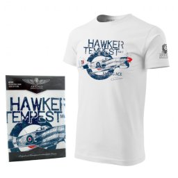 Triko RAF HAWKER TEMPEST BÍLÉ vel. L