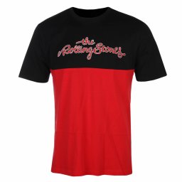 tričko pánské THE ROLLING STONES - TONGUE - BLACK/RED - AMPLIFIED - ZAV831K41