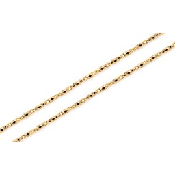 Zlatý řetízek Cylinder - válec 1 mm s gravírem IZ26722