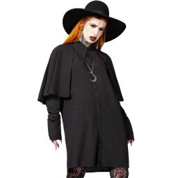 košile dámská KILLSTAR - Tenebrus - Black - KSRA007139