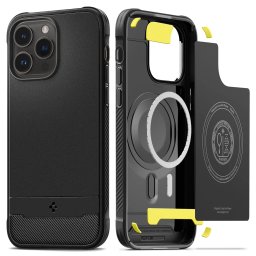 Pouzdro Spigen Rugged Armor MagSafe Matte iPhone 14 Pro Max černé