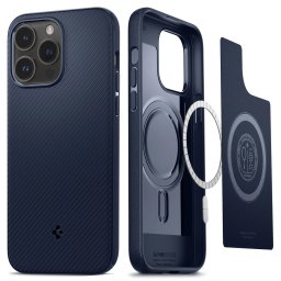 Pouzdro Spigen Mag Armor MagFit iPhone 14 Pro Max - Navy Blue