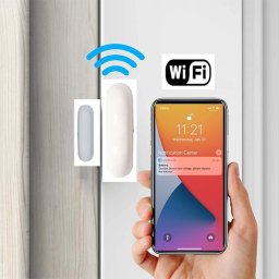 Senzor otevření dveří a oken - Mini bezdrátový WiFi app na mobil