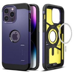 Pouzdro Spigen Tough Armor MagFit Apple iPhone 14 Pro Max - Deep Purple