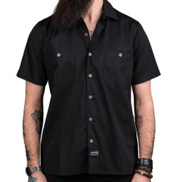 košile pánská WORNSTAR - MASTER Drifter Essentials - Black - WSS-ES01