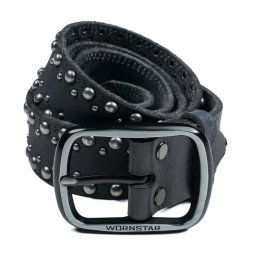 pásek WORNSTAR - Barricade Leather - Gun Metal - WSBLT-BARGM