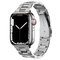 Řemínek Spigen Modern Fit Metal Band Apple Watch Series 3/2/1 (38mm) - Stříbrný