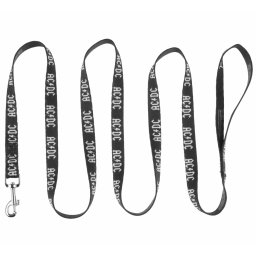 vodítko pro psa PERRIS LEATHERS - AC/DC - Black White - AC01_Leash