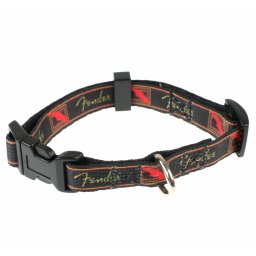 obojek pro psa PERRIS LEATHERS - Fender - Black Red Yellow - F01_Collar