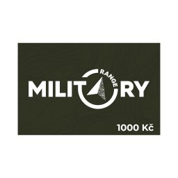 MILITARY RANGE dárkový poukaz MR 1000 Kč