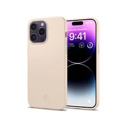 Pouzdro Spigen Thin Fit iPhone 14 Pro Max - Béžové