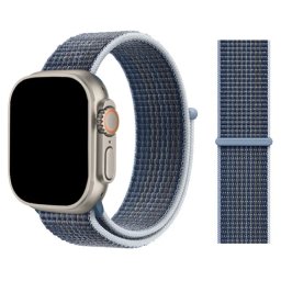 Nylonový řemínek NYLON pro Apple Watch Series 3/2/1 (38mm) - Bouřkově modrý