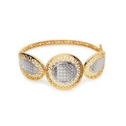 Exkluzivní dvoubarevný dámský náramek IZ28162