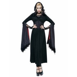 šaty dámské DEVIL FASHION - Storm Maiden Gothic Trench Coat - CT070