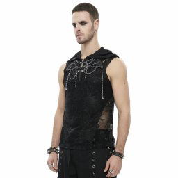 tílko pánské DEVIL FASHION - Necrosis Punk Tank Top With Chains - TT201