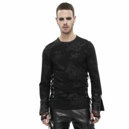 tričko pánské s dlouhým rukávem DEVIL FASHION - Lullaby Printed Punk - TT204