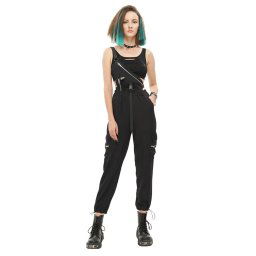 kalhoty dámské DEVIL FASHION - Diablo daily half suspenders women's overalls - PT182