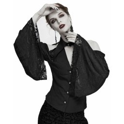 halenka dámská DEVIL FASHION - String Of Fate Gothic - Black - SHT051
