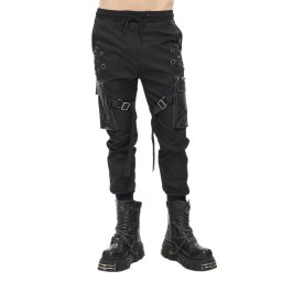 kalhoty pánské DEVIL FASHION - Racing Into The Night Punk Studded - PT186