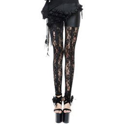 kalhoty dámské (legíny) DEVIL FASHION - Ghost Dance Gothic Mesh - EPT001