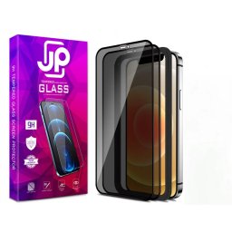 JP Privacy 3D sklo, 2 kusy, s instalačním rámečkem, iPhone 14 Plus / 13 Pro Max, černé