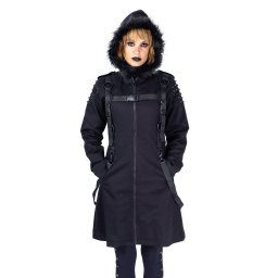 kabát dámský HEARTLESS - ASURA - BLACK - POI1229