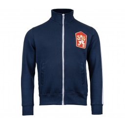 Mikina retro ČSSR s pruhem MODRÁ vel. M