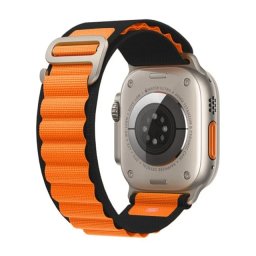 Řemínek Alpský tah pro Apple Watch Series 3/2/1 (38mm) - Černý / Oranžový