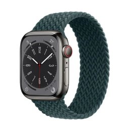 Řemínek iMore Braided Solo Loop Apple Watch Series 1/2/3 42mm - pralesně zelený (L)