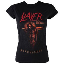 tričko dámské Slayer - Repentless Crucifix - ROCK OFF - SLAYTEE28LB