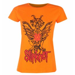 tričko dámské Slipknot - Winged Devil - ORANGE - ROCK OFF - SKTS67LO