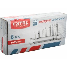 Klíče trubkové, sada 8ks, 6-22mm, CrV 8816370