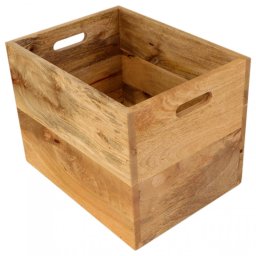 indickynabytek.cz - Koš na noviny 40x30x30 Gita z masivu mango