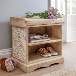 indickynabytek.cz - Botník Sita 90x60x40 z indického masivu mango