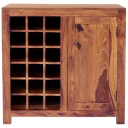 indickynabytek.cz - Barová skříň 90x90x45 Kali z indického masivu palisandr / sheesham