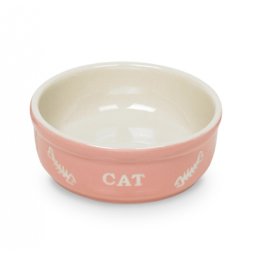 Nobby Cat keramická miska 250ml růžová