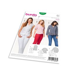 Střih Burda 6533 - Propínací halenka, košile