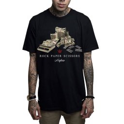 tričko pánské MAFIOSO - ROCK PAPER SCISSORS - BLK - MAF050