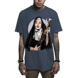 tričko pánské MAFIOSO - Sister Monroe 2.0 - STEEL BLUE - MAF037