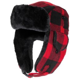 Beranice kostkovaná ČERVENO/ČERNÁ vel. L