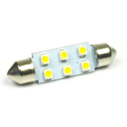 Interlook LED auto žárovka 12V LED C5W 6SMD1210 39mm Teplá bílá IL378